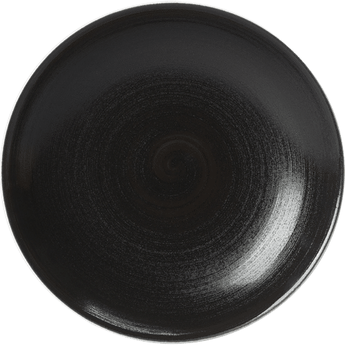 Studio Glaze Black Almost Midnight Fine Bone China Plate