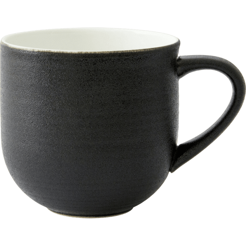 Studio Glaze Black Almost Midnight Fine Bone China Mug