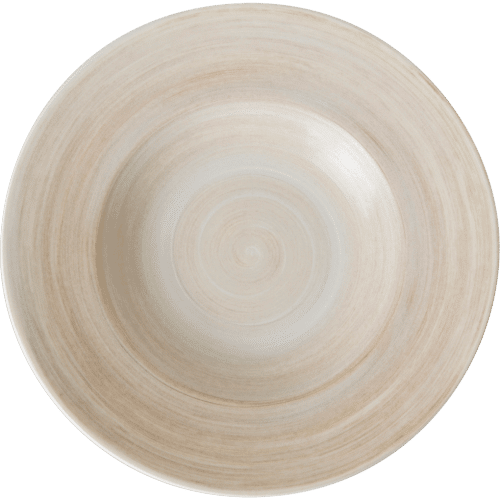Studio Glaze Brushed Vanilla Fine Bone China Rimmed Bowl