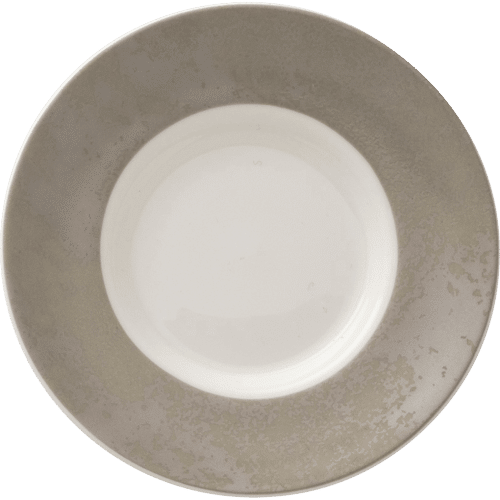 Grey fine bone china coffee saucer