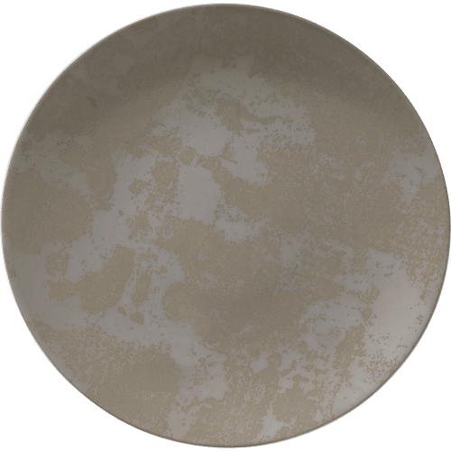 Grey fine bone china plate