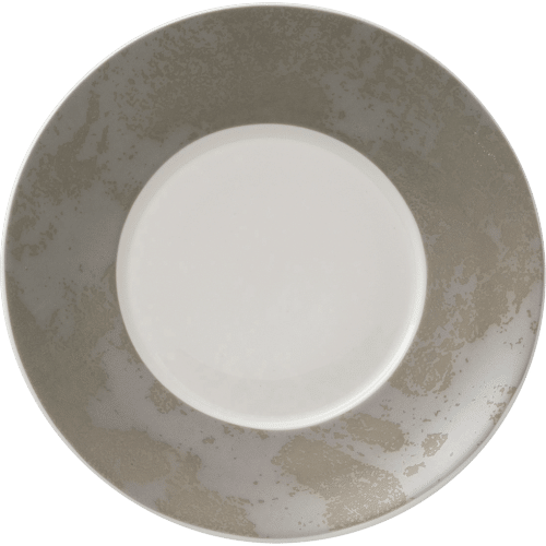 Grey fine bone china tea saucer