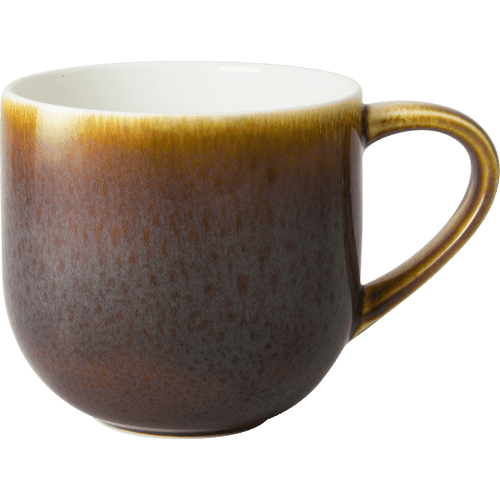 Art Glaze Flamed Caramel Fine Bone China Mug