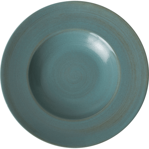 Studio Glaze Blue Ocean Whisper Fine Bone China Rimmed Bowl
