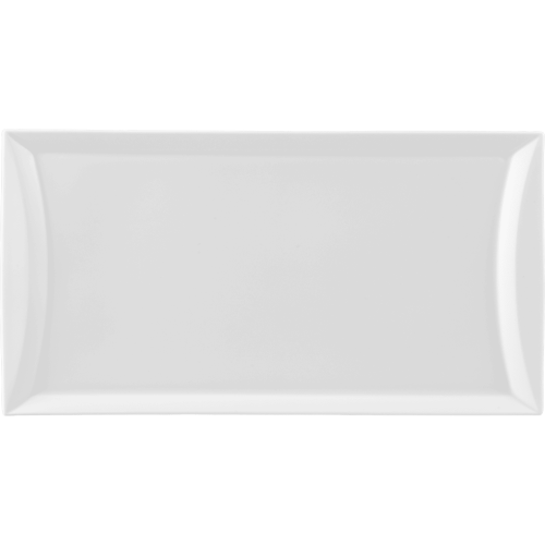 White fine bone china tray