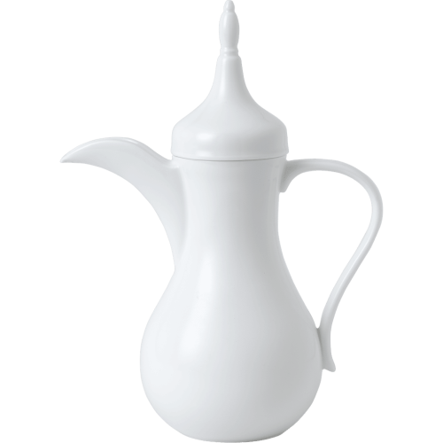White fine bone china coffee pot