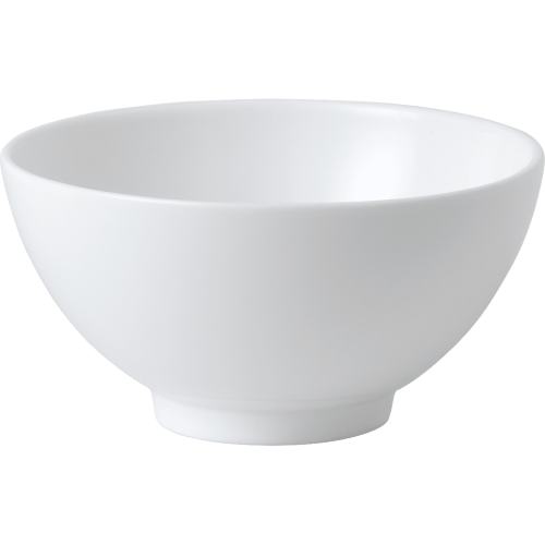 White fine bone china footed bowl