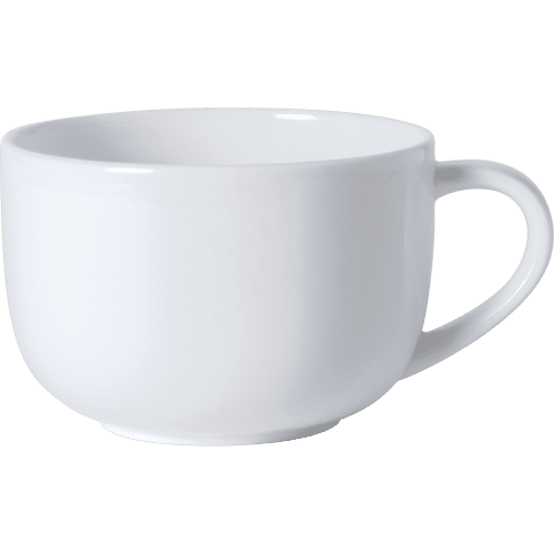 White fine bone china teacup