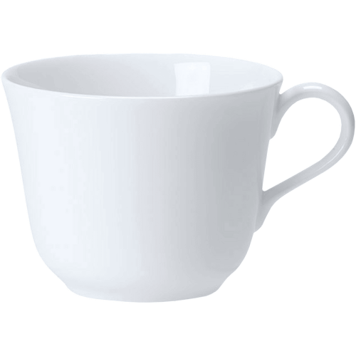 White fine bone china breakfast cup