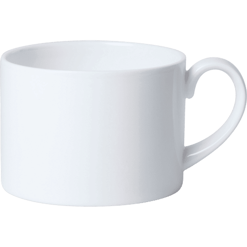 White fine bone china tea cup