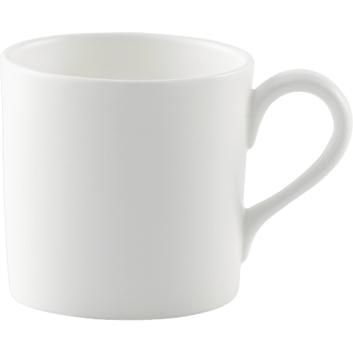 White fine bone china coffee cup