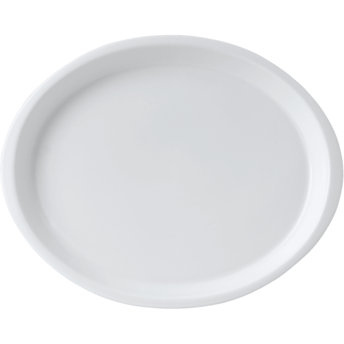 White fine bone china oval tray