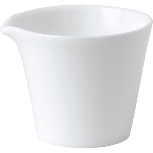White fine bone china sauce jug