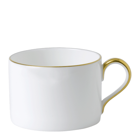 Accentuate White and Gold Fine Bone China Teacup