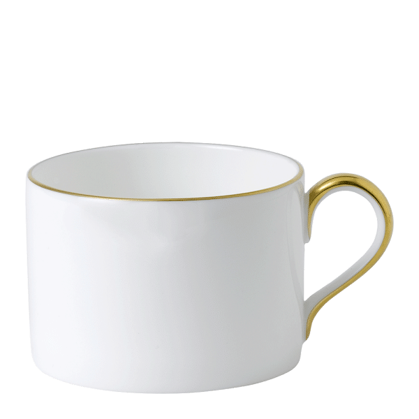 Accentuate White and Gold Fine Bone China Teacup