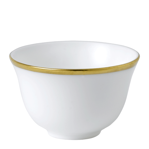Accentuate White and Gold Fine Bone China Arabic Coffee Cup