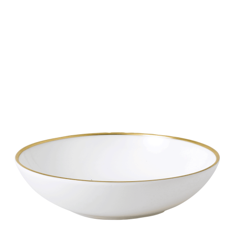Accentuate White and Gold Fine Bone China Bowl