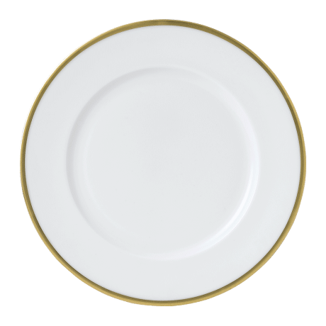 Accentuate White and Gold Fine Bone China Rim Bowl