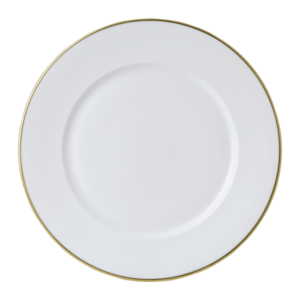 Accentuate White and Gold Fine Bone China Plate