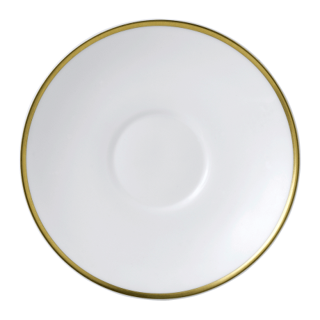 Accentuate White and Gold Fine Bone China Plate