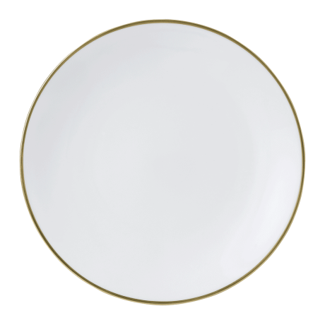 Accentuate White and Gold Dinner Plate