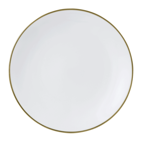 Accentuate White and Gold Dinner Plate