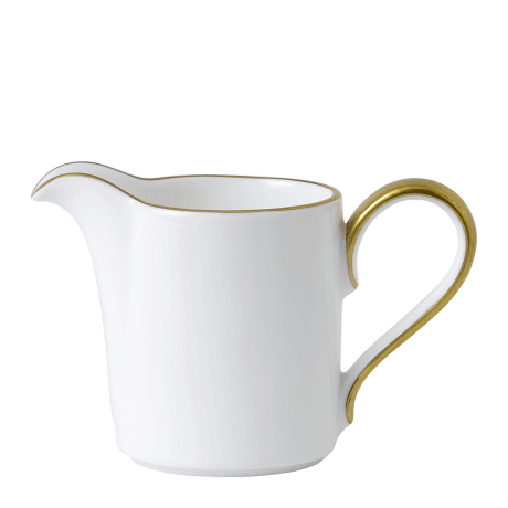 Accentuate White and Gold Fine Bone China Cream Jug