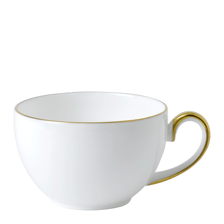 Accentuate White and Gold Fine Bone China Teacup