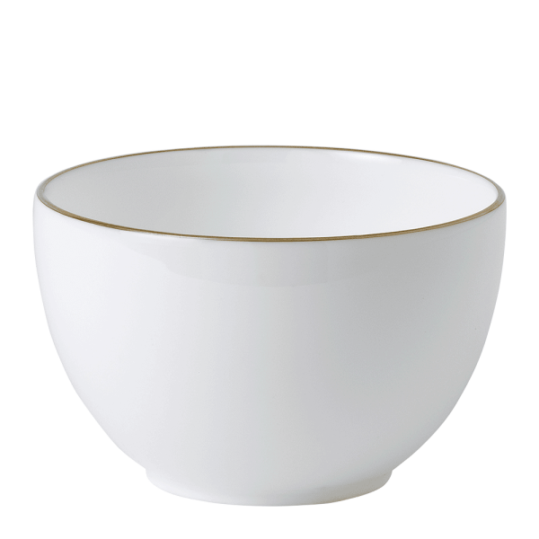 Accentuate White and Gold Fine Bone China Sugar Bowl