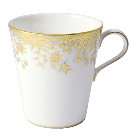 arboretum mug fine bone china tableware white and gold