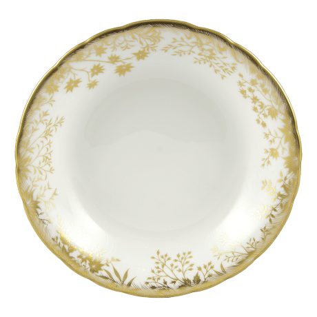 Arboretum fine bone china cereal bowl white and gold