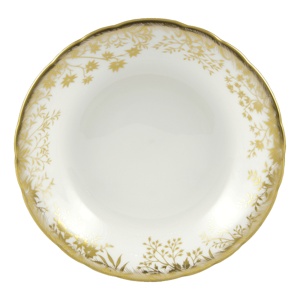 Arboretum fine bone china cereal bowl white and gold