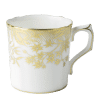 Arboretum Coffee Cup Fine Bone China White and Gold