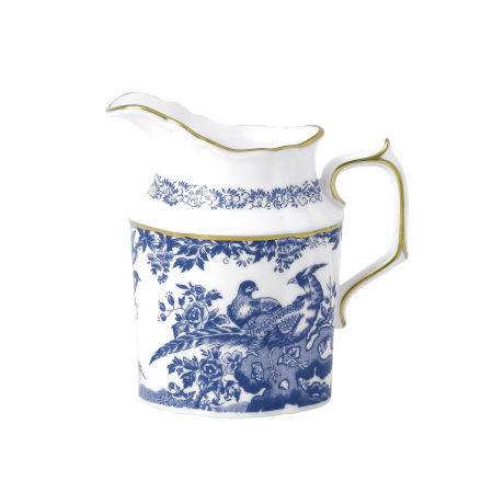 aves blue and white fine bone china cream jug