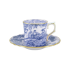 aves blue and white fine bone china coffee cup and saucer