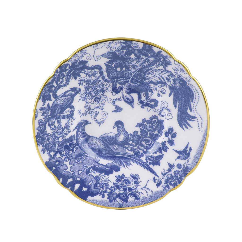 Aves Blue Coffee Saucer (12cm) Royal Crown Derby