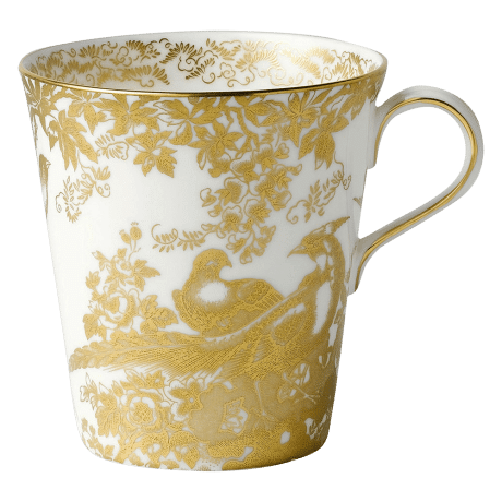 Aves Gold fine bone china mug