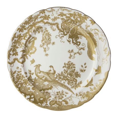 Aves Gold fine bone china charger plate