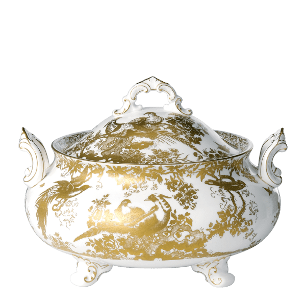 Aves Gold fine bone china soup tureen