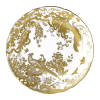 Aves Gold fine bone china dinner plate