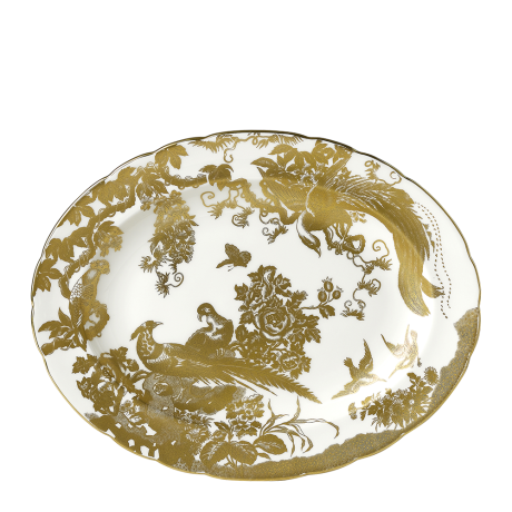Aves Gold Oval Dish (34cm) Product Image