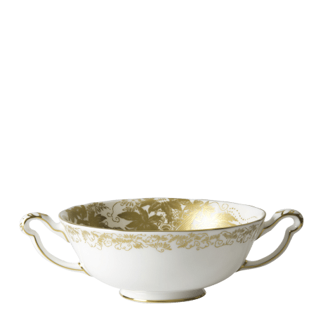 Aves Gold fine bone china cream soup cup