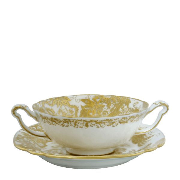 Aves Gold fine bone china cream soup cup