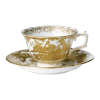 Aves Gold fine bone china teacup and saucer