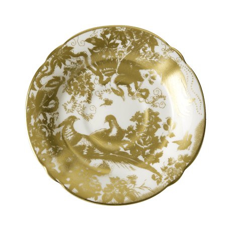 Aves Gold fine bone china tea saucer