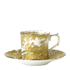 Aves Gold fine bone china coffee cup and saucer