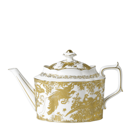 Aves Gold fine bone china teapot