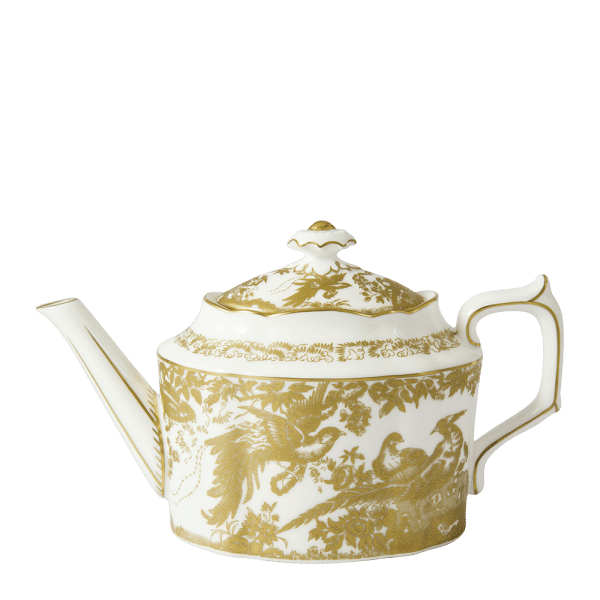 Aves Gold fine bone china teapot