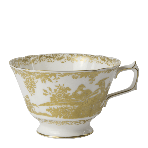 Aves Gold fine bone china breakfast cup