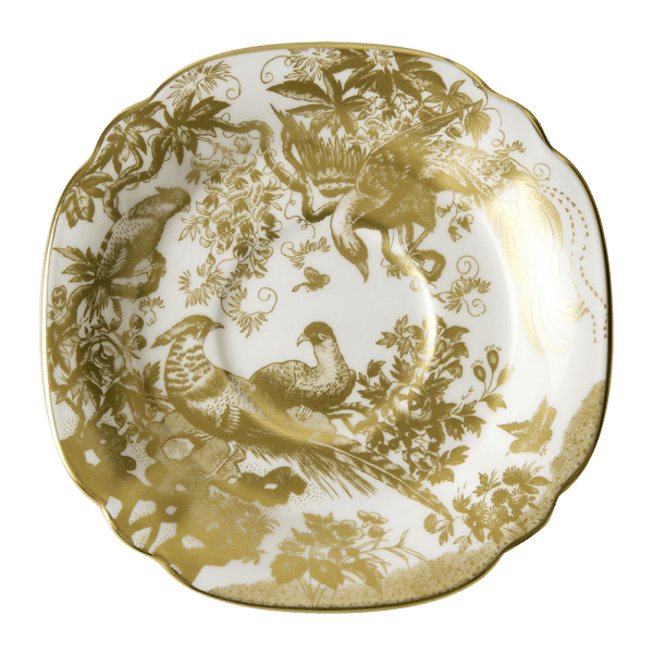 Aves Gold fine bone china breakfast saucer
